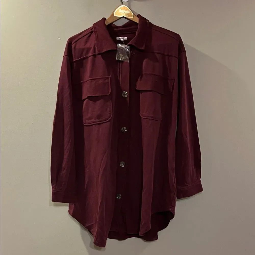 Maurices Button Down Sweatshirt Shirt